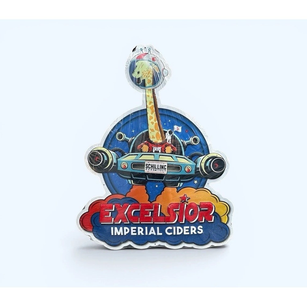 SCHILLING EXCELSIOR IMPERIAL CIDERS METAL SIGN